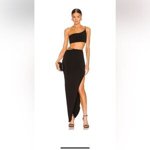 Nookie Black Asymmetrical Skirt